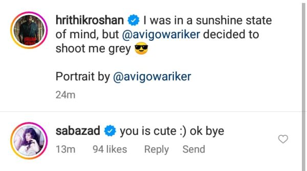 hrithik roshan, saba azad