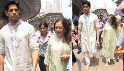Sidharth Malhotra walks barefoot as he visits Lalbaugcha Raja with his mother-WATCH