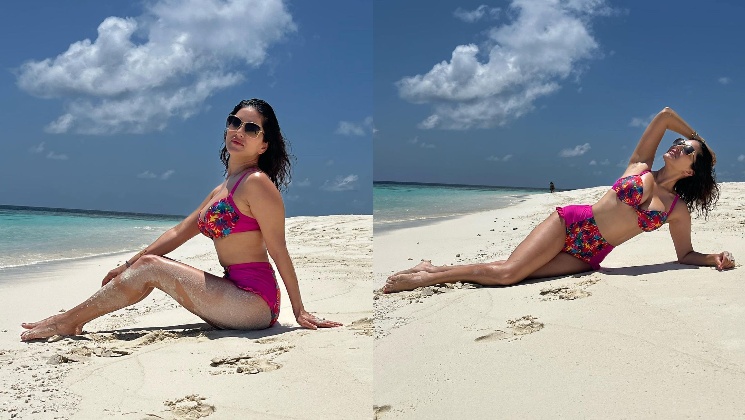 Saga I need Automation Sunny Leone reminds us of summer vibes this monsoon as she sizzles in a hot pink  bikini | Bollywood Bubble
