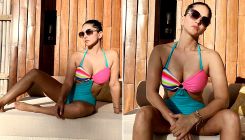 Sunny Leone is a sun-kissed beauty as she sensuously poses in a cutout monokini