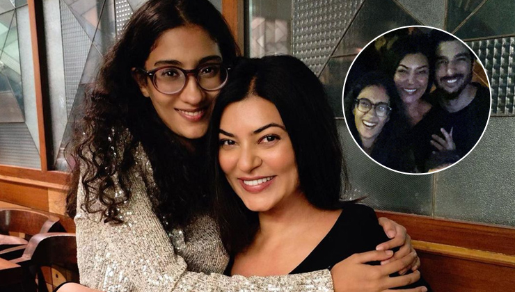 Sushmita Sen poses with ‘first love’ Renee, ex Rohman Shawl in daughter’s birthday bash pics | Bollywood Bubble