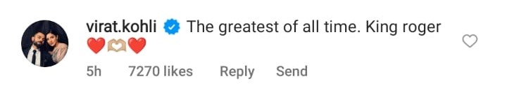 virat kohli, roger federer