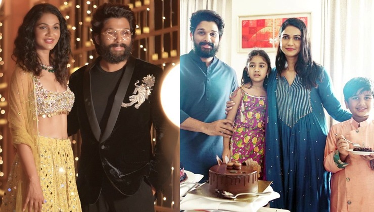 Allu Arjun shares adorable birthday post for 'cutie' Sneha Reddy with unseen family pics from bash