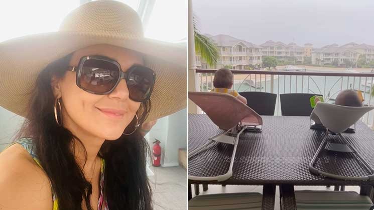 preity zinta, preity zinta twins,