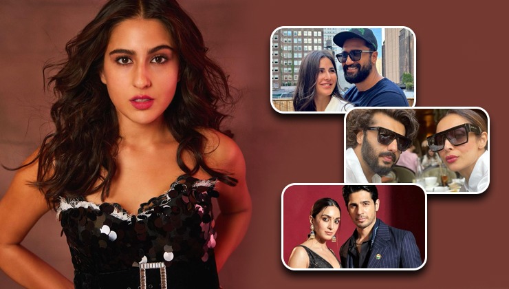sara ali khan, vicky kaushal, katrina kaif, malaika arora, arjun kapoor, kiara advani, sidharth malhotra