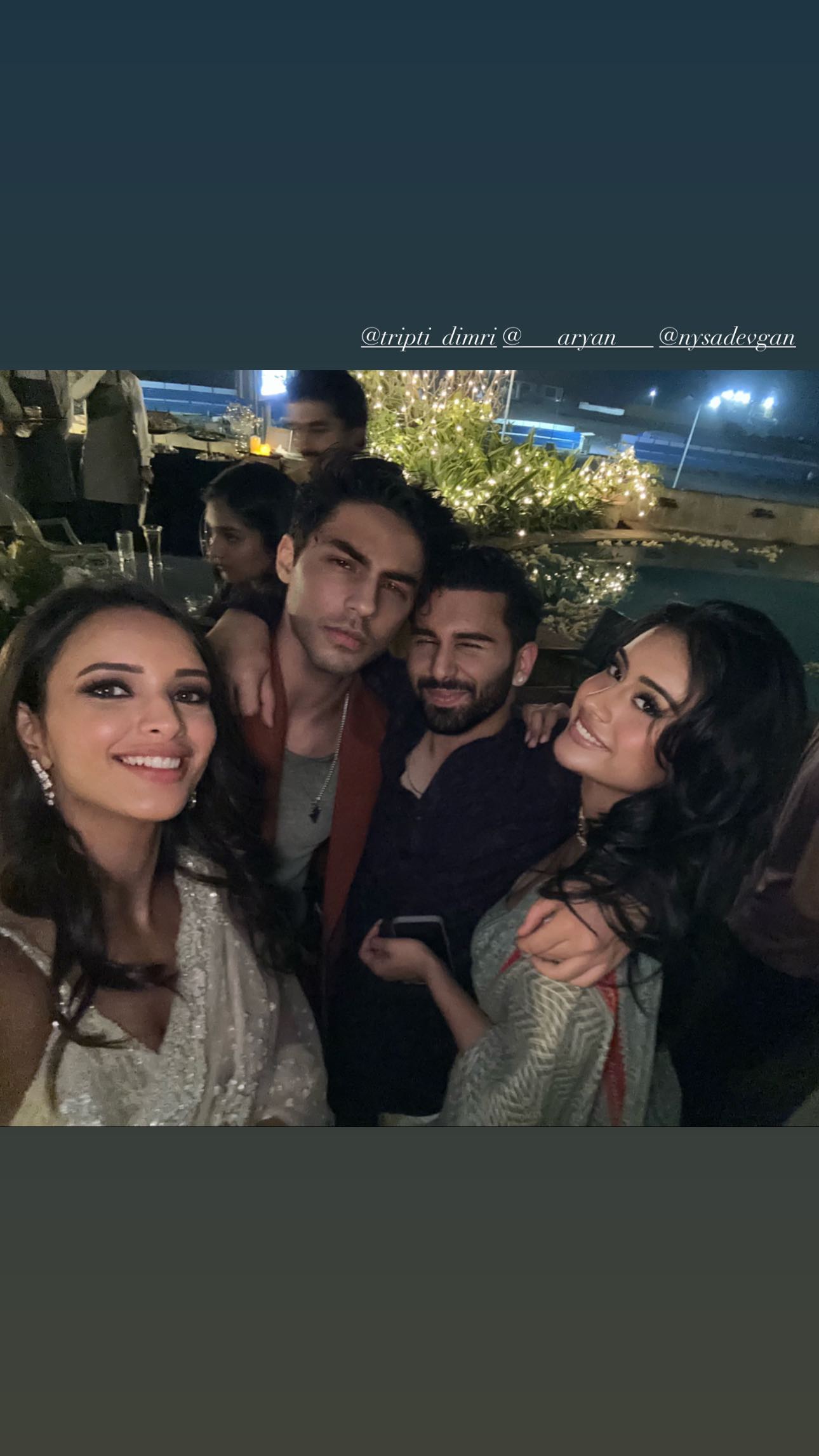 aryan khan, nysa devgan photos, tripti dimri photos,