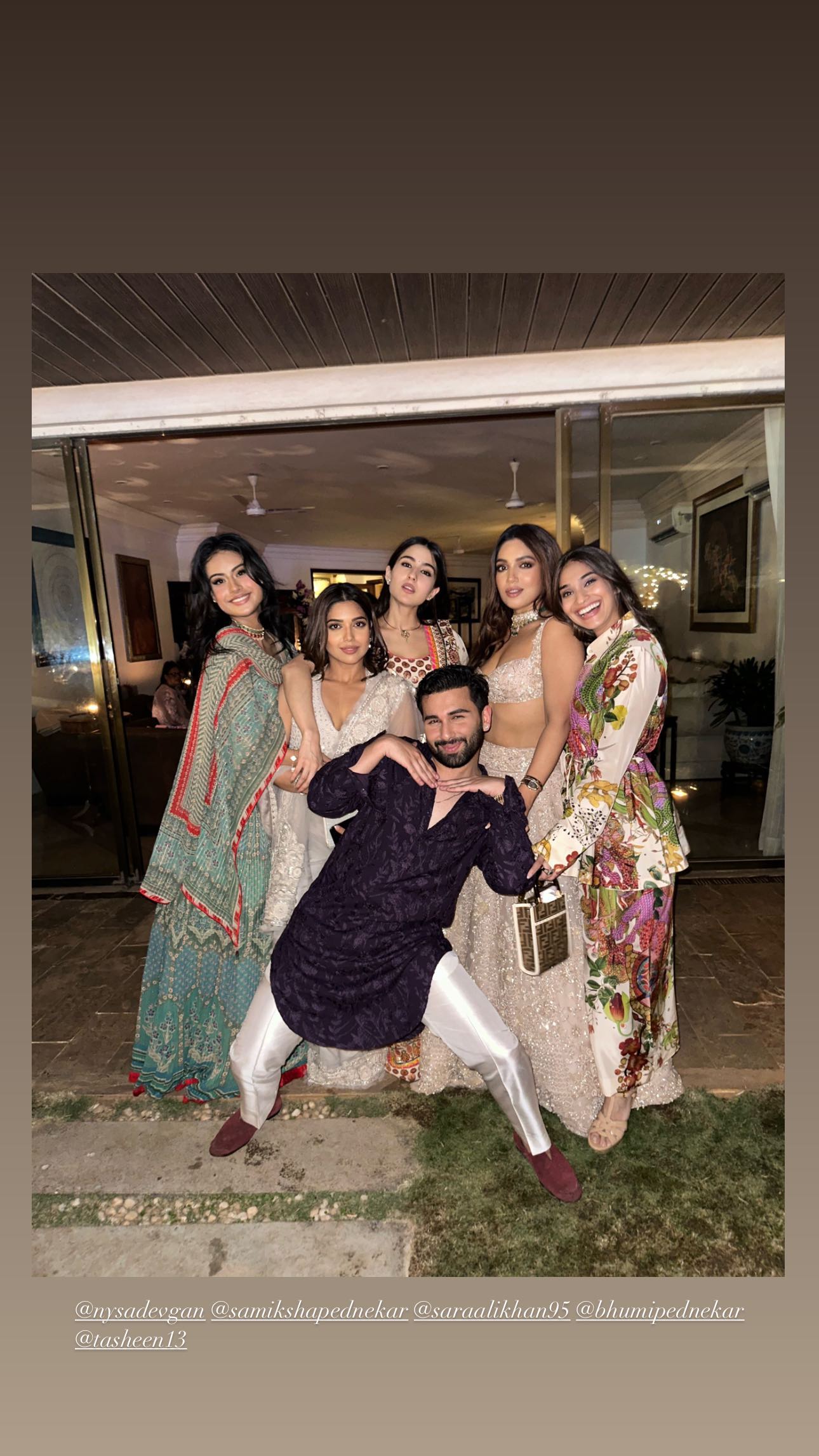 Nysa devgan, bhumi pednekar, janhvi Kapoor, 