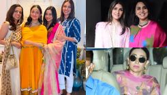 Alia Bhatt stuns in a yellow outfit for her baby shower; Karisma Kapoor, Neetu Kapoor & others arrive in style