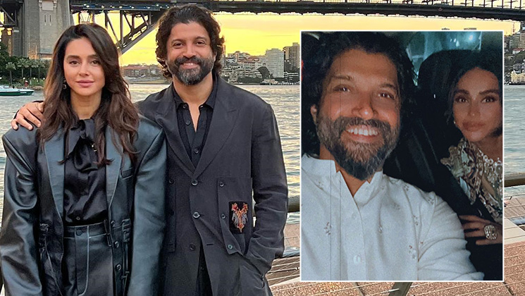 Farhan Akhtar & Shibani Dandekar pose for a loved-up car selfie, see PIC