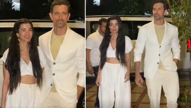 Saba Roshan Hrithik Roshan, girlfriend Saba Azad give couple goals as they twin in ...