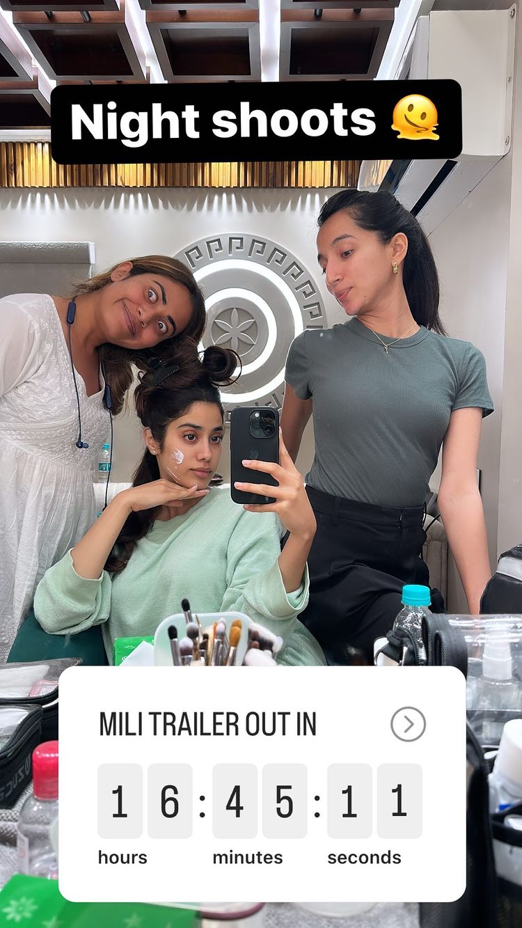 janhvi kapoor instagram, mili trailer, mili trailer launch,