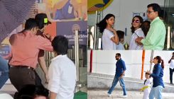 Shah Rukh Khan, Saif Ali Khan-Kareena Kapoor arrive with families for AbRam, Taimur Taekwondo match