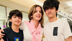 Sussanne Khan shares a happy photo with her sons Hridhaan & Hrehaan on her birthday, Arslan Goni reacts