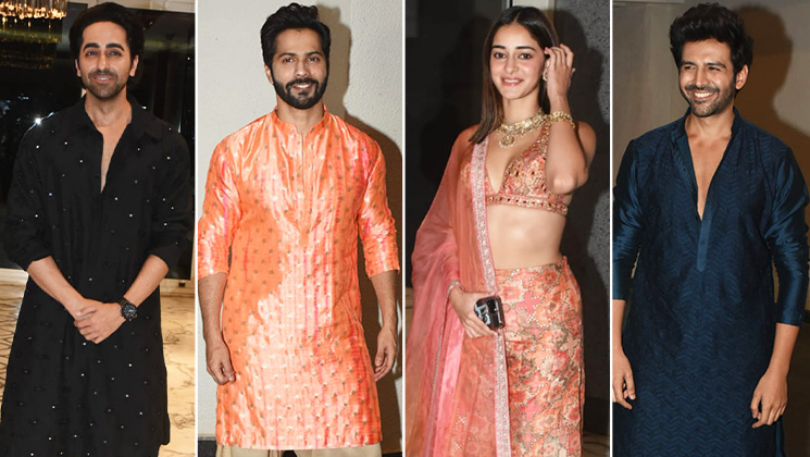 Varun Dhawan, Kartik Aaryan, Ananya Panday, Ayushmann Khurrana, Diwali bash