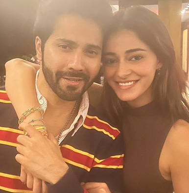 Ananya Panday poses with 'sweet and spiritual friend' Varun Dhawan, fans ask them to collaborate