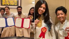 Suriya and Jyotika pose for happy pic with their kids as they celebrate National Award win