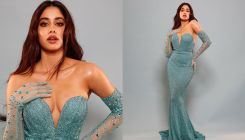Janhvi Kapoor exudes hotness as she bedazzles in a v-neck plunging gown