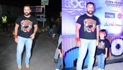 Saif Ali Khan and Taimur look the coolest as they pose in rockstar avatars- WATCH