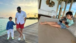 Saif Ali Khan fondly looks at son Taimur as they enjoy in Maldives, Tim looks too cute as he plays Ukulele