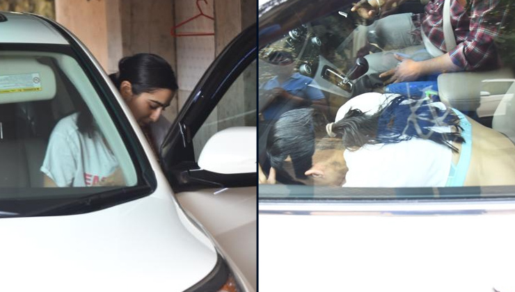 Sara Ali Khan, sara, Sara Ali Khan hides her face