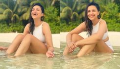 Parineeti Chopra oozes oomph in a white swimwear as she enjoys her time in the water