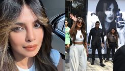 Priyanka Chopra is a vision in white as she steps out in style to promote haircare brand