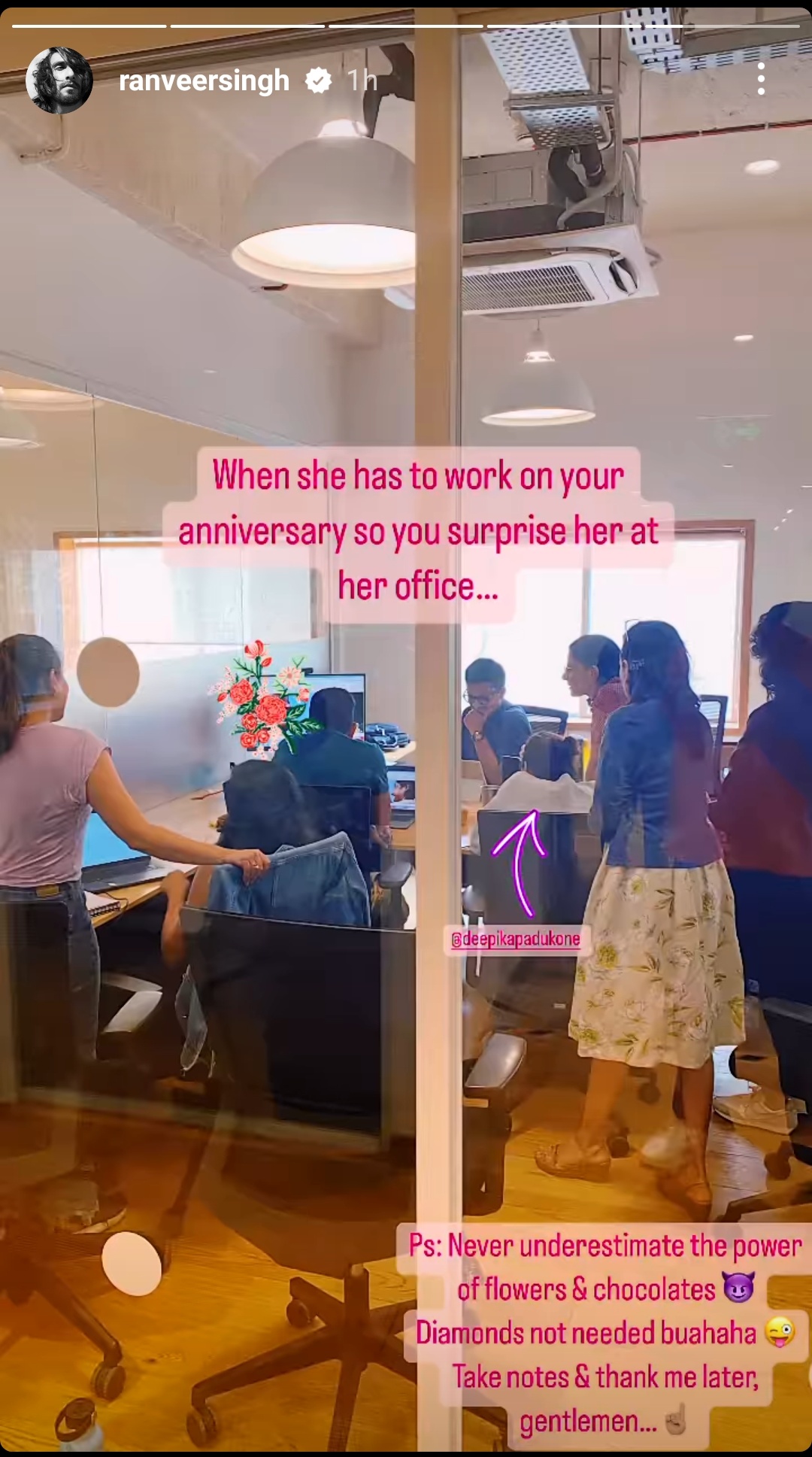 Ranveer Singh surprise Deepika on their wedding anniversary