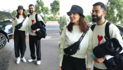 Anushka Sharma twins with Virat Kohli, cricketer's sweater with red heart and letter 'A' steals the show