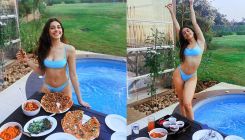 Alaya F slips into a blue bikini to relish pizza in a hot tub, fan says, 'Thank you for increasing the temperature in winter'