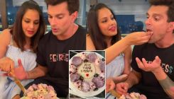 Bipasha Basu and Karan Singh Grover celebrate daughter Devi’s one month birthday as they cut a cake- WATCH