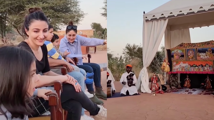 Kareena Kapoor, Soha Ali Khan with kids enjoy puppet show on Jaisalmer trip-WATCH | Bollywood Bubble