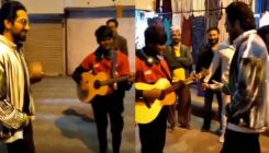 Ayushmann Khurrana fulfills street singer's dream as he jams with him on Delhi street
