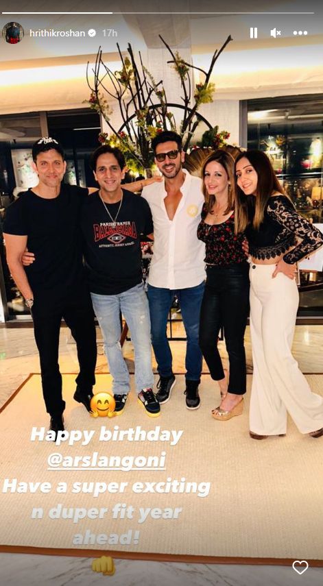 hrithik roshan, arslan goni, sussanne khan, zayed khan, hrithik roshan instagram, 