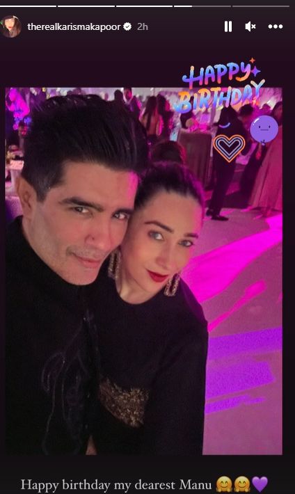 karisma kapoor, karisma kapoor instagram, manish malhotra, manish malhotra birthday