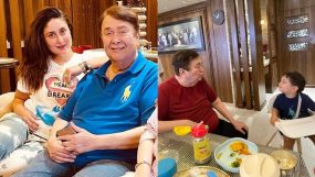 kareena kapoor wishes father randhir, randhir kapoor birthday, jeh ali khan,