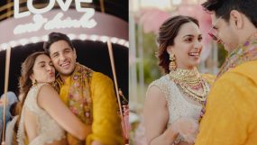 kiara advani sidharth malhotra share first photos from pre-wedding festivities, kiara advani sidharth malhotra wedding,