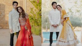 kaira advani posses with bother,