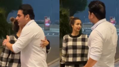 malaika arora hugs arbaaz khan,