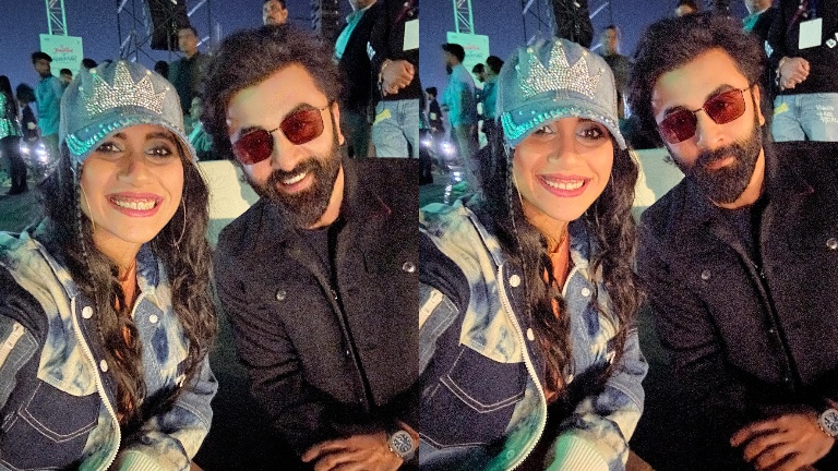 ranbir kapoor at tu jhoothi main makkaar event, ranbir kapoor photos, nikitha gandhi,