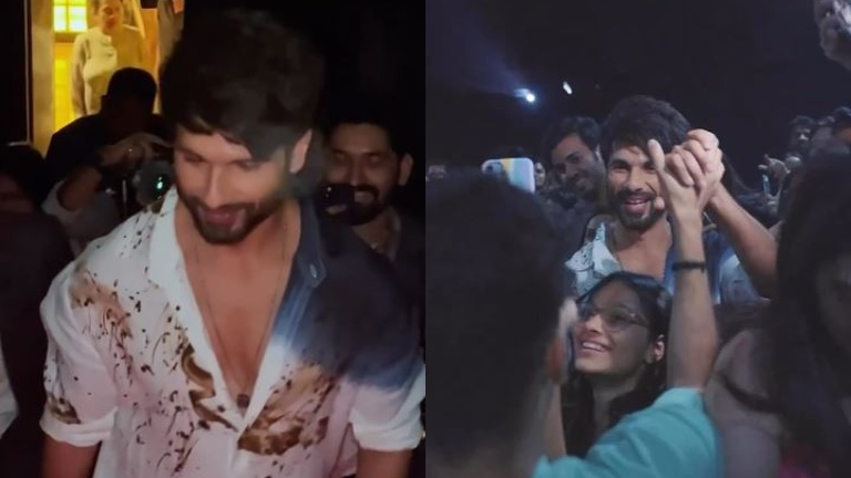 shahid kapoor, jab we met screening, shahid kapoor at jab we met screening,