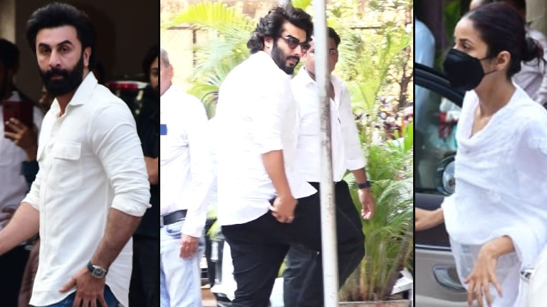Satish Kaushik funeral, Satish Kaushik, Arjun Kapoor, ranbir kapoor, Shehnaaz Gill