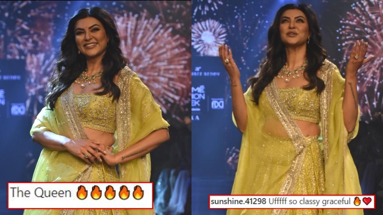 sushmita sen, lakme fashion week, sushmita first appearance heart attack,