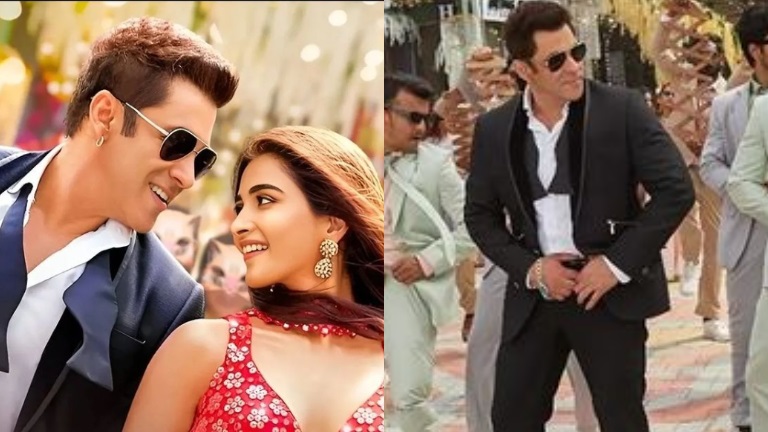 Salman Khan Pooja Hegde Flaunt Bhangra Moves In Billi Billi Teaser