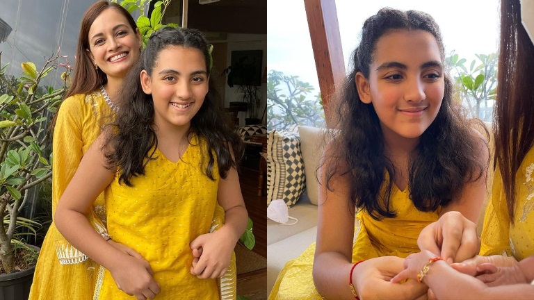 dia mirza.dia mirza step daughter, dia mirza samaira rekhi,