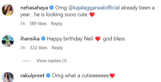 Celebs-wish-Kajal-Aggarwals-son-on-birthday