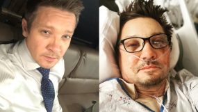 jeremy renner accident, jeremy renner first public appearance, jeremy renner public appearance,
