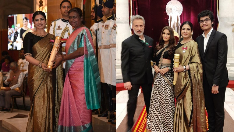 raveena tandon, padma shri award