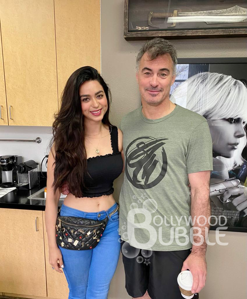 Soundarya-Sharma-with-John-Wick-director