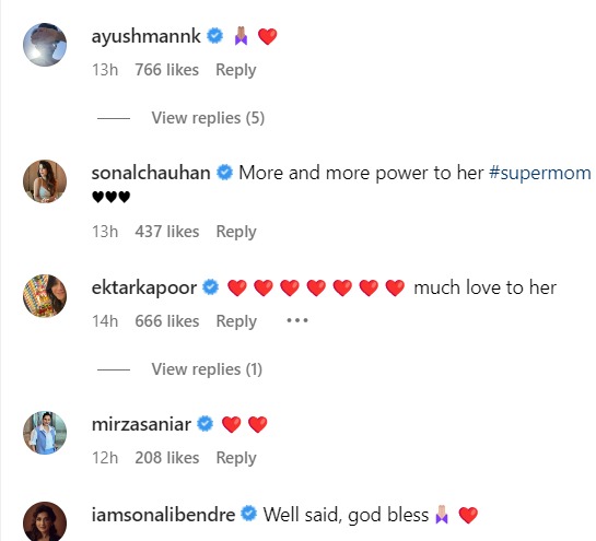 Celebs-react-to-Kartik-Aaryan-post-about-his-mother