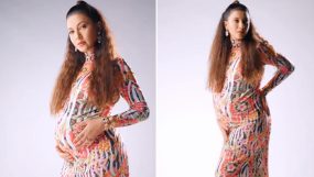 Gauahar khan, maternity shoot, gauahar khan pregnant
